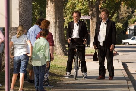 John C. Reilly, Will Ferrell, Travis Flory, and Logan Manus in Step Brothers (2008)