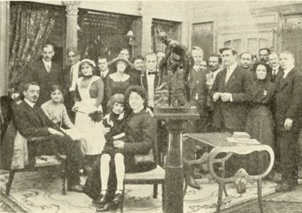 Alice Guy, Billy Quirk, and Magda Foy in A Solax Celebration (1912)