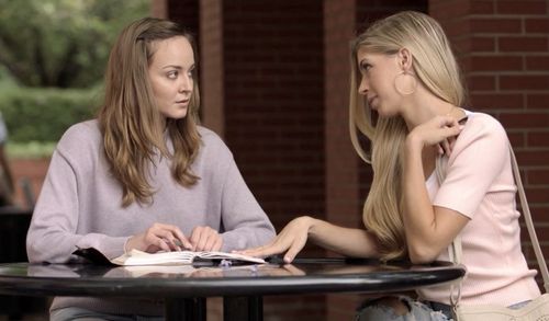 Laura Bilgeri & Alexandria DeBerry in the Netflix movie 'My Teacher, My Obsession'
