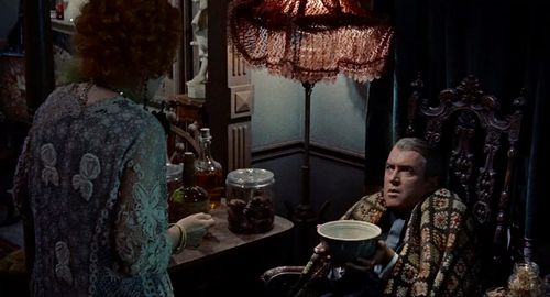 James Stewart and Hermione Gingold in Bell Book and Candle (1958)