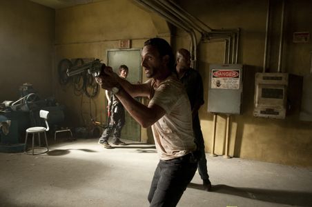 Norman Reedus, Andrew Lincoln, and Vincent M. Ward in The Walking Dead (2010)