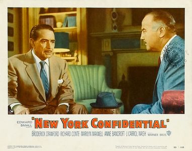 Broderick Crawford and J. Carrol Naish in New York Confidential (1955)