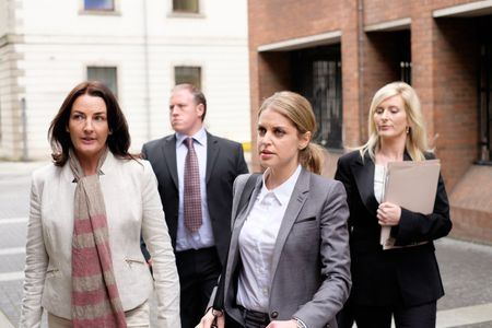 Ciara O'Callaghan and Amy Huberman in Striking Out (2017)