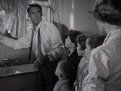 Cary Grant, Malcolm Cassell, Betsy Drake, Gay Gordon, Iris Mann, and George Winslow in Room for One More (1952)