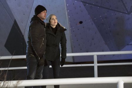 Charlotte Sullivan and Taylor Kinney in Chicago Fire (2012)