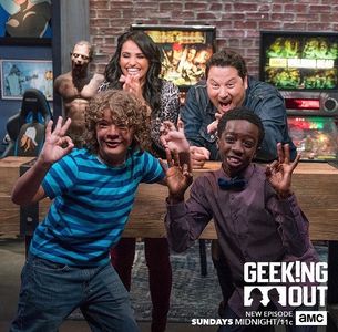 Greg Grunberg, Tiffany Smith, and Caleb McLaughlin in Geeking Out (2016)