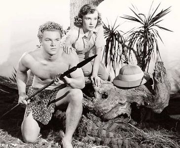 Allene Roberts and Johnny Sheffield in Bomba on Panther Island (1949)