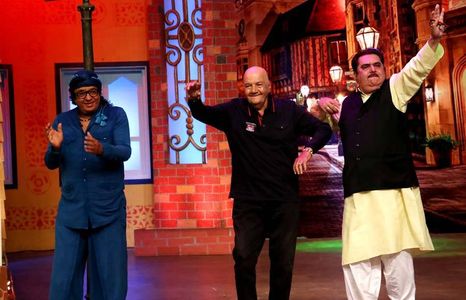 Prem Chopra, Raza Murad, and Ranjeet Bedi in The Kapil Sharma Show (2016)