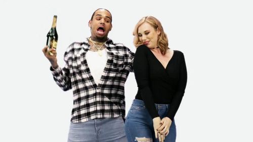 Still of Chris Brown and Briana Caitlin in Black-ish and Richard Youngsta (2017)
