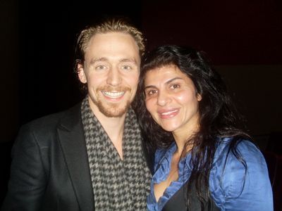 Naz Homa with Actor Tom Hiddleston