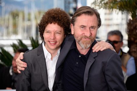 Tim Roth and Michel Franco at an event for Chronic (2015)