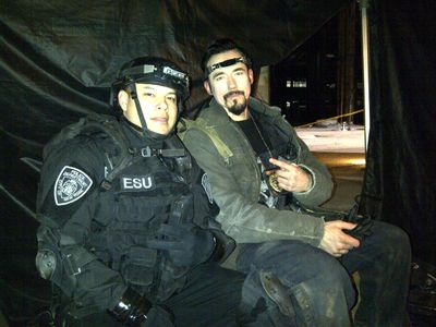 The Strain filming on location, Toronto Ont. with Kevin Durand