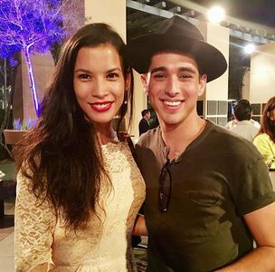 Kyle Kittredge and Danay Garcia (Fear the Walking Dead) attend the 2016 Cross Cultural Video Summit held at Walt Disney 