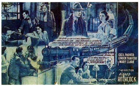 Paul Lukas, Margaret Lockwood, Basil Radford, Michael Redgrave, Naunton Wayne, and May Whitty in The Lady Vanishes (1938