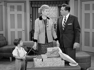 Desi Arnaz, Lucille Ball, and Richard Keith in I Love Lucy (1951)