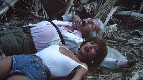 Mari Carmen Nieto and Olivier Mathot in Diamonds of Kilimandjaro (1983)