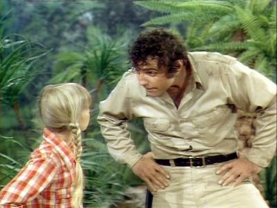 Kathy Coleman and Spencer Milligan in Land of the Lost (1974)
