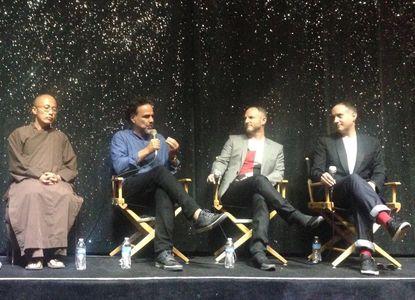 Marc J. Francis with Max Pugh and Alejandro G. Iñárritu at LA premiere of Walk With Me Film