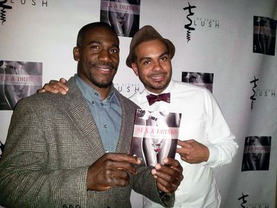 Book release party for Sex and Drinks pictured w/ author Gregory St. Clair