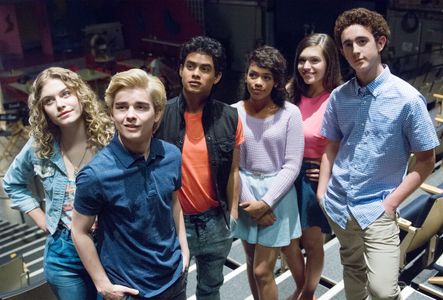 Tiera Skovbye, Dylan Everett, Sam Kindseth, Julian Works, Taylor Russell, and Alyssa Lynch in The Unauthorized Saved by 