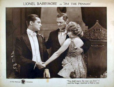 Lionel Barrymore, Gladys Leslie, and Arthur Rankin in Jim the Penman (1921)