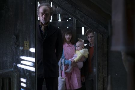 Neil Patrick Harris, Malina Pauli Weissman, Louis Hynes, and Presley Smith in A Series of Unfortunate Events (2017)