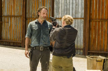 Andrew Lincoln and Lindsley Register in The Walking Dead (2010)