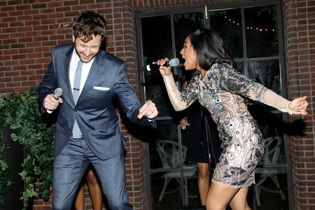Chris O'Dowd and Jessica Mauboy at an event for The Sapphires (2012)