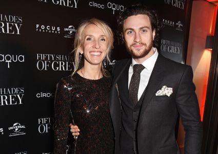 Sam Taylor-Johnson and Aaron Taylor-Johnson at an event for Fifty Shades of Grey (2015)