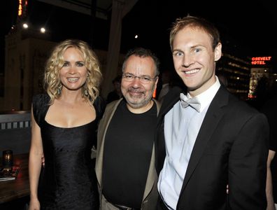 James Francis Ginty, Jonathan Mostow, and Radha Mitchell at event of Surrogates