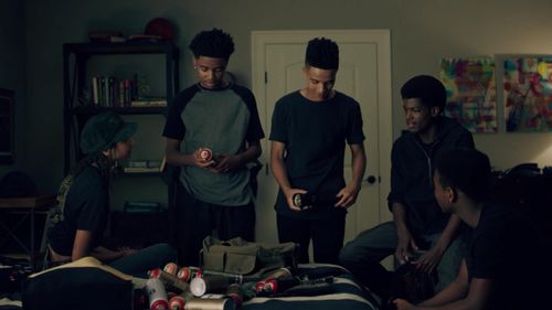 Still of Nikko Austen Smith, Nicholas L. Ashe, Myles Truitt, Stevonte Hart, and Myron Parker Wright in Queen Sugar