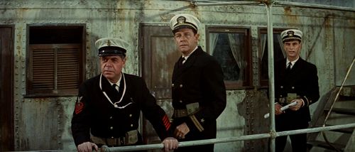 Richard Crenna, Barney Phillips, and Charles Robinson in The Sand Pebbles (1966)