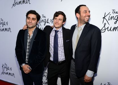 Ross Riege, Jordan Vogt-Roberts, and Chris Galletta at an event for The Kings of Summer (2013)