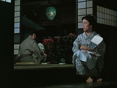 Ganjirô Nakamura and Haruko Sugimura in Floating Weeds (1959)