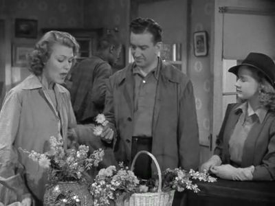 Bonita Granville, John Litel, and Charlotte Wynters in Nancy Drew... Trouble Shooter (1939)