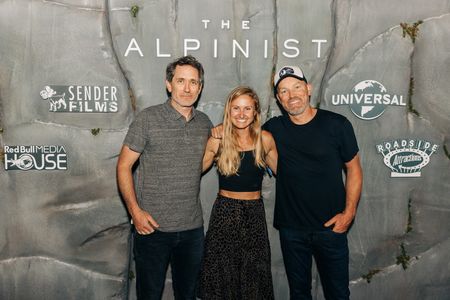 Peter Mortimer and Brette Harrington at an event for The Alpinist (2021)
