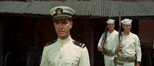 Steve McQueen, Ford Rainey, and Charles Robinson in The Sand Pebbles (1966)