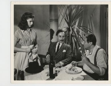 Pier Angeli, Peter Illing, and Marne Maitland in Flame and the Flesh (1954)