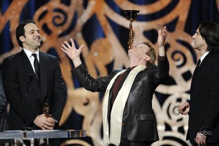 Philippe Petit, James Marsh, and Simon Chinn in The 81st Annual Academy Awards (2009)