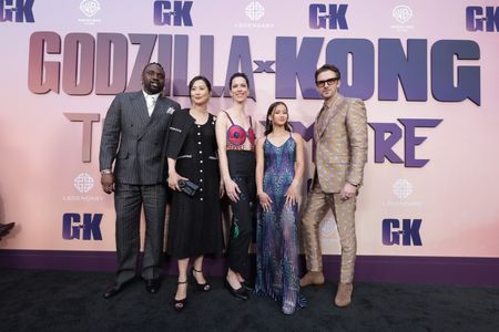 Rebecca Hall, Kaylee Hottle, Dan Stevens, Fala Chen, and Brian Tyree Henry at an event for Godzilla x Kong: The New Empi