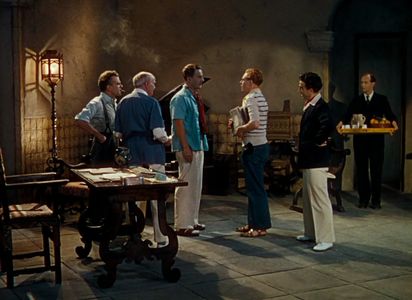 Albert Bassermann, Eric Berry, Marius Goring, Esmond Knight, Léonide Massine, and Anton Walbrook in The Red Shoes (1948)