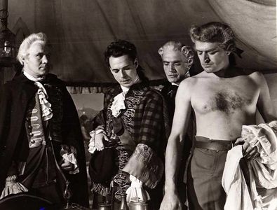 Jack Hawkins, John Longden, Hector Ross, and Torin Thatcher in Bonnie Prince Charlie (1948)