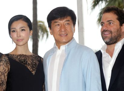 Jackie Chan, Brett Ratner, and Xingtong Yao at an event for Chinese Zodiac (2012)