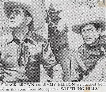 Johnny Mack Brown, James Ellison, and Lee Roberts in Whistling Hills (1951)