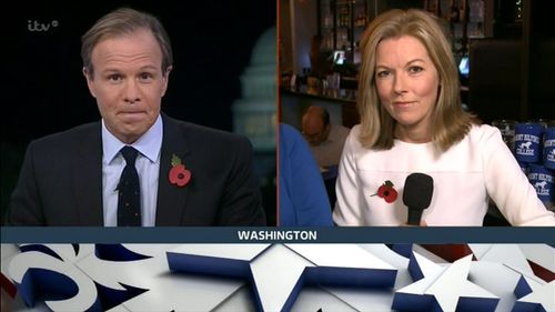 Mary Nightingale and Tom Bradby in Trump vs Clinton: The Result - ITV News Special (2016)