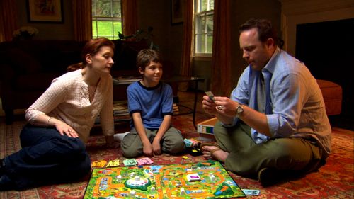 Kerry O'Malley, Mason Pettit, and Jacob Bayer in The Flying Scissors (2009)