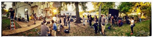 Behind the scenes panorama of the movie GOSNELL
