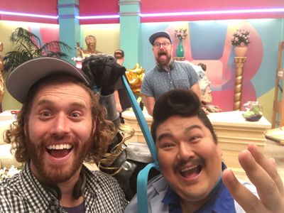 T.J. Miller and Takato Yonemoto in The Gorburger Show (2017)