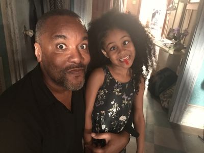 Being silly with the best director ever! -With Lee Daniels on the set of STAR.