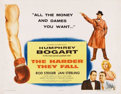Humphrey Bogart, Rod Steiger, and Jan Sterling in The Harder They Fall (1956)